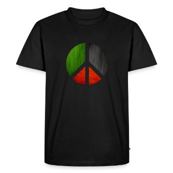Palestine Peace Fun Cadeau - T-shirt Premium bio Homme - noir - Devant - Nico (187cm)
