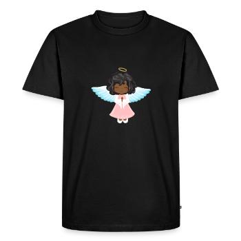 Christ Child Afro-Allemand Afro-Américain Noir - T-shirt Premium bio Homme - noir - Devant - Nico (187cm)