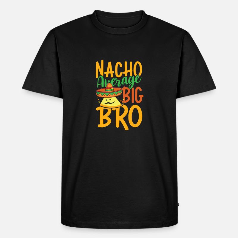 Nacho Durchschnitt Big Bro - Männer Premium Bio T-Shirt - Schwarz