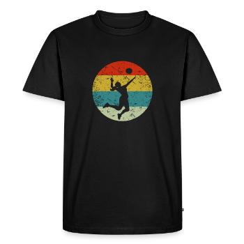 volley-ball - T-shirt Premium bio Homme - noir - Devant - Nico (187cm)