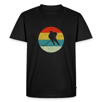 hockey - Men's Premium Organic T-Shirt - black - Front - Nico (187cm)
