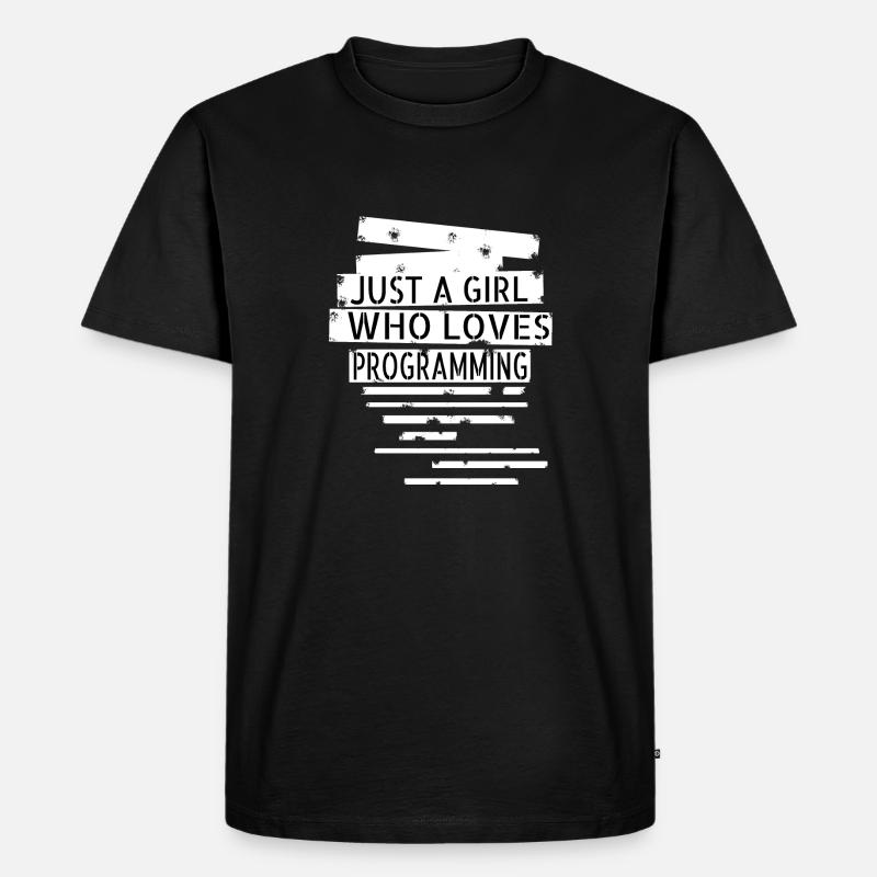 internet coding engineer - Men's Premium Organic T-Shirt - black