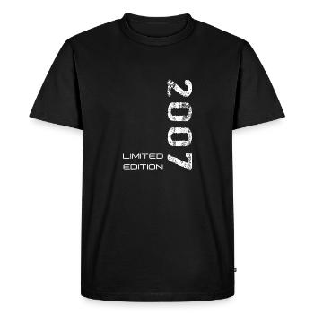 Je suis construit en 2007 - T-shirt Premium bio Homme - noir - Devant - Nico (187cm)