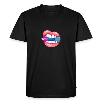 Esthéticiennes Maquilleuse Beauty Shop - T-shirt Premium bio Homme - noir - Devant - Nico (187cm)