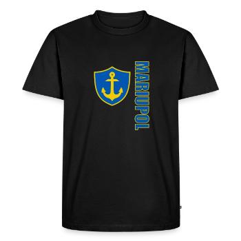 Mariupol Port City Ukraine Black Sea - Men's Premium Organic T-Shirt - black - Front - Nico (187cm)