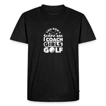 Tu ne me fais pas peur je forme des filles - T-shirt Premium bio Homme - noir - Devant - Nico (187cm)