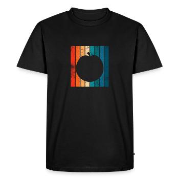 Apricot Fruit Lover Retro Veggie Diet Idée cadeau - T-shirt Premium bio Homme - noir - Devant - Nico (187cm)