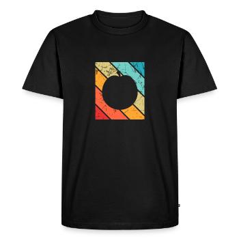 Apricot Fruit Lover Retro Veggie Diet Idée cadeau - T-shirt Premium bio Homme - noir - Devant - Nico (187cm)