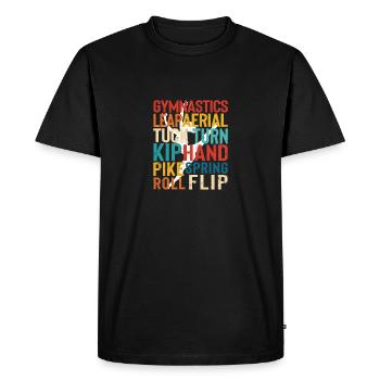 Équipe de gymnastique mignonne Gymnaste drôle - T-shirt Premium bio Homme - noir - Devant - Nico (187cm)