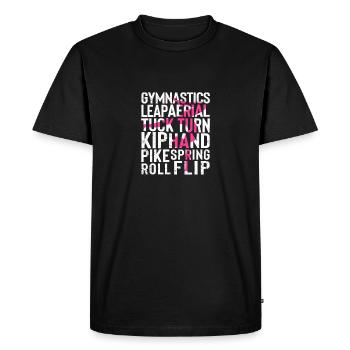 Équipe de gymnastique mignonne Gymnaste drôle - T-shirt Premium bio Homme - noir - Devant - Nico (187cm)