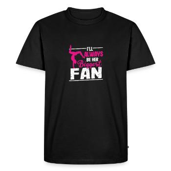 I will always be their biggest fan Funny - Men's Premium Organic T-Shirt - black - Front - Nico (187cm)