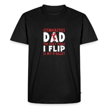 Gymnastique Papa La seule chose que j’incline, c’est mon - T-shirt Premium bio Homme - noir - Devant - Nico (187cm)