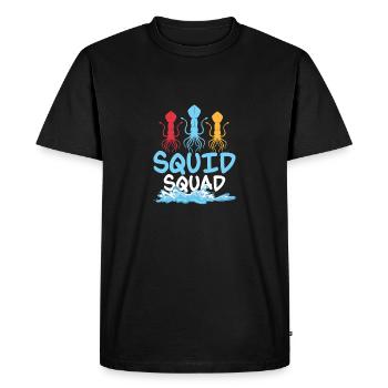 Scientifique en biologie marine de l’escouade Squid - T-shirt Premium bio Homme - noir - Devant - Nico (187cm)