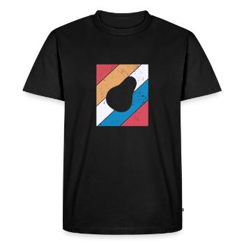 Avocat Vegan Lover Retro Veggie Diet Idée cadeau - T-shirt Premium bio Homme - noir - Devant - Nico (187cm)
