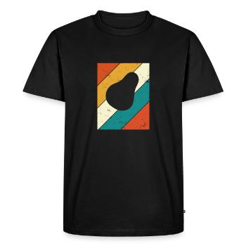 Avocat Vegan Lover Retro Veggie Diet Idée cadeau - T-shirt Premium bio Homme - noir - Devant - Nico (187cm)