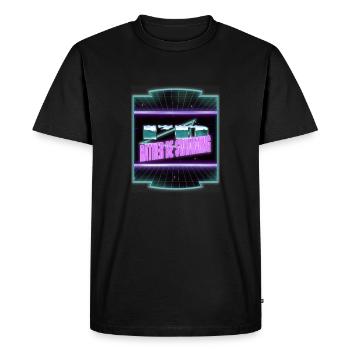maillots de bain athlète triathlète - T-shirt Premium bio Homme - noir - Devant - Nico (187cm)