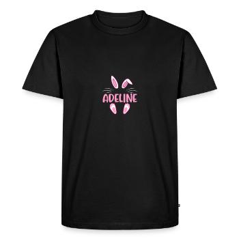 ADELINE Easter - Men's Premium Organic T-Shirt - black - Front - Nico (187cm)