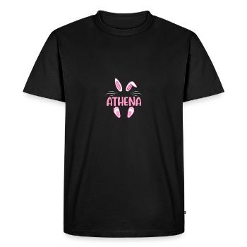 ATHENA Easter - Men's Premium Organic T-Shirt - black - Front - Nico (187cm)