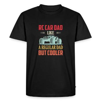 RC Voiture Papa comme un papa ordinaire mais plus cool Télécommande Co - T-shirt Premium bio Homme - noir - Devant - Nico (187cm)