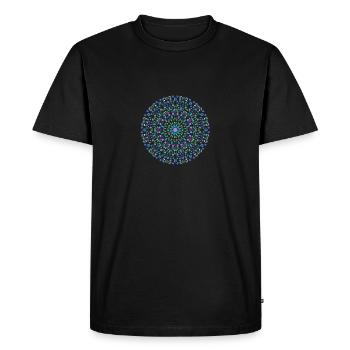 Round Colorful Geometrical Beautiful Design - Men's Premium Organic T-Shirt - black - Front - Nico (187cm)
