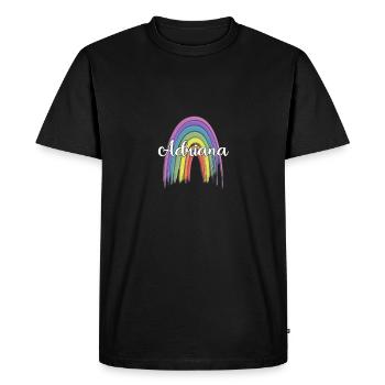 ADRIANA Rainbow Cursive - T-shirt Premium bio Homme - noir - Devant - Nico (187cm)