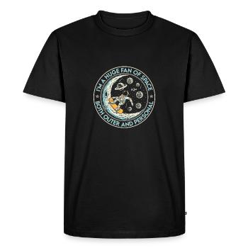 Cool Grand fan de l’espace à la fois l’espace extra-atmosphérique personnel - T-shirt Premium bio Homme - noir - Devant - Nico (187cm)
