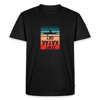 Kayak amusant Canoquins kayakistes - T-shirt Premium bio Homme - noir - Devant - Nico (187cm)