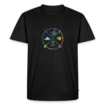 Fun Sea Kayak Canoe Paddle Kayaking Outdoor - Men's Premium Organic T-Shirt - black - Front - Nico (187cm)
