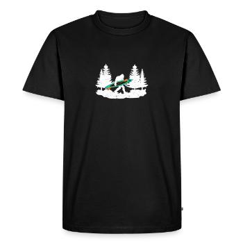 Bigfoot Kayak Paddle Lac WhiteWater Canoe - T-shirt Premium bio Homme - noir - Devant - Nico (187cm)