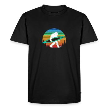 Bigfoot Kayak Paddle Lac WhiteWater Canoe - T-shirt Premium bio Homme - noir - Devant - Nico (187cm)