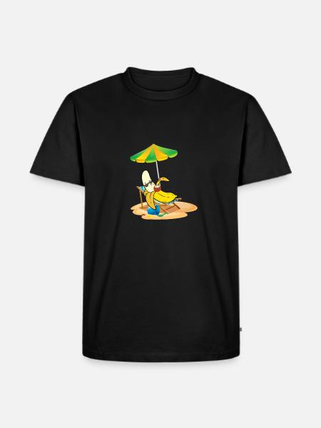 Sie ist hier die Top-Banane - Männer Premium Bio T-Shirt - Schwarz