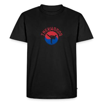 Tae Kwon Do Eum Yang Funny Taekwondo Korean - Men's Premium Organic T-Shirt - black - Front - Nico (187cm)