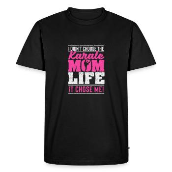 I didn't have the life of a karate mother - Men's Premium Organic T-Shirt - black - Front - Nico (187cm)