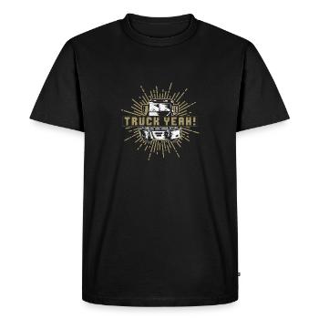 Camionneurs de marchandises Camionneur Camionneurs élévateurs - T-shirt Premium bio Homme - noir - Devant - Nico (187cm)