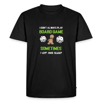 toujours jouer à des jeux de société transparents - T-shirt Premium bio Homme - noir - Devant - Nico (187cm)