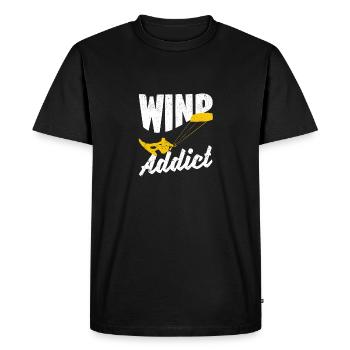 Kitesurf Kite Planche à voile Kitesurf Sport Vent - T-shirt Premium bio Homme - noir - Devant - Nico (187cm)