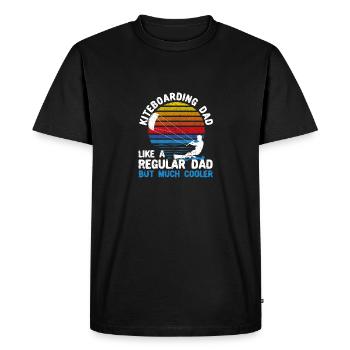 Fun Surfing Kite Surfer Fête des pères Kitesurf - T-shirt Premium bio Homme - noir - Devant - Nico (187cm)