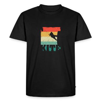 KITE Kiteboard Kiteing Kitesurf Kitesurf - T-shirt Premium bio Homme - noir - Devant - Nico (187cm)