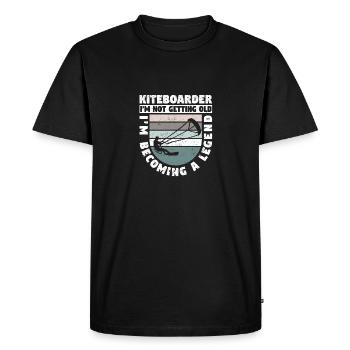 Kiteboarder I'm not getting old, I'm going to be a - Men's Premium Organic T-Shirt - black - Front - Nico (187cm)