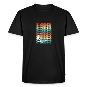 Kitesurfing Kiteboard Surfing Kiteboarding Kitesurf - Men's Premium Organic T-Shirt - black - Front - Nico (187cm)