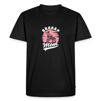 Braaap Mom Motocross Girls MX Dirt Bike Girls - Men's Premium Organic T-Shirt - black - Front - Nico (187cm)