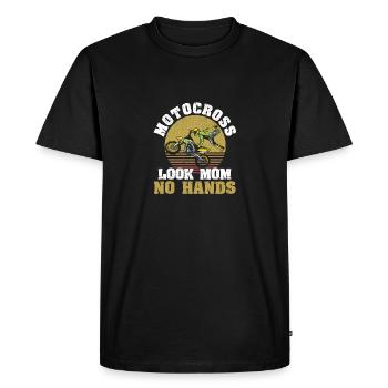 Motocross Look Maman Pas Pratique Drôle Dirtbike Rider - T-shirt Premium bio Homme - noir - Devant - Nico (187cm)