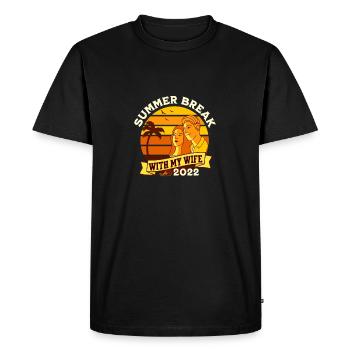 Summer Break with my wife - T-shirt Premium bio Homme - noir - Devant - Nico (187cm)