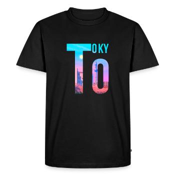 Tokyo - T-shirt Premium bio Homme - noir - Devant - Nico (187cm)