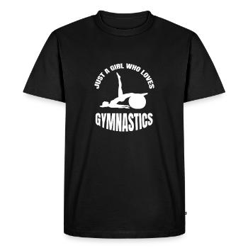 Gymnastique Gymnastique Sol Gymnastique Filles Gymnastique - T-shirt Premium bio Homme - noir - Devant - Nico (187cm)