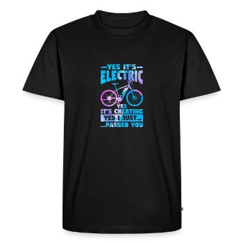 Yes, it's electric Yes, it's scam e-bike - Men's Premium Organic T-Shirt - black - Front - Nico (187cm)