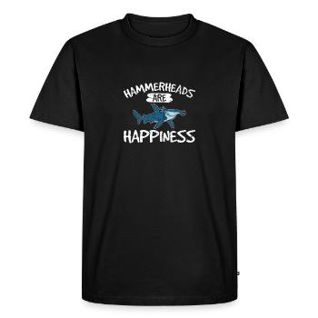 Les requins-marteaux sont le bonheur Requin-marteau Ocean S - T-shirt Premium bio Homme - noir - Devant - Nico (187cm)