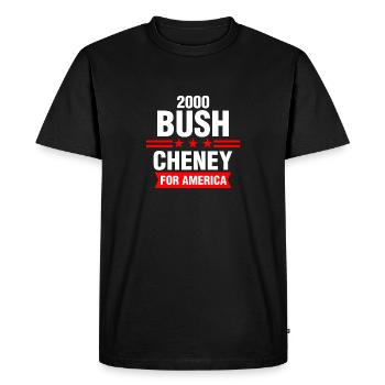 Bush Cheney 2000 Election Campaign - Men's Premium Organic T-Shirt - black - Front - Nico (187cm)