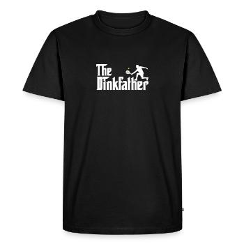 Le Dinkfather - Humor Pickleball Player Paddle - T-shirt Premium bio Homme - noir - Devant - Nico (187cm)