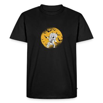 Dabbing Licorne Squelette Halloween Dab Danse Effrayante - T-shirt Premium bio Homme - noir - Devant - Nico (187cm)